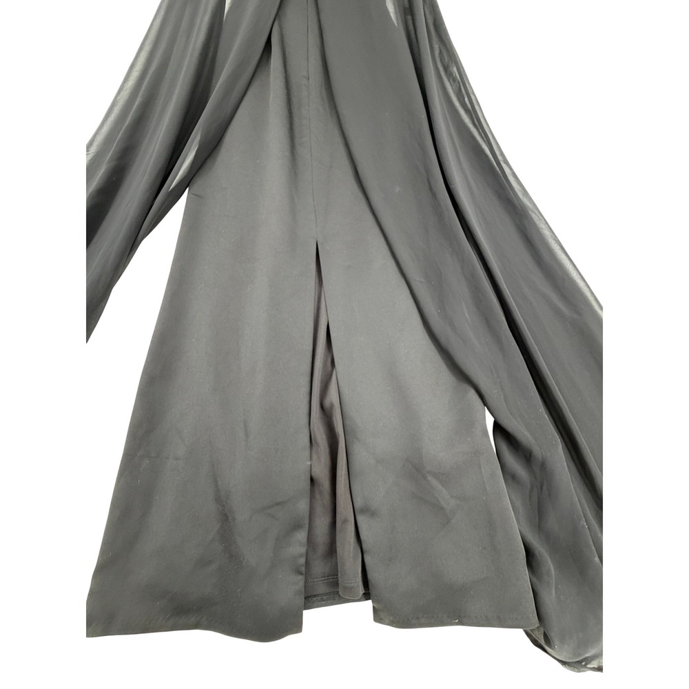 Adrianna‎ Papell Satin Column Gown with Chiffon Cape - Picture 10 of 13